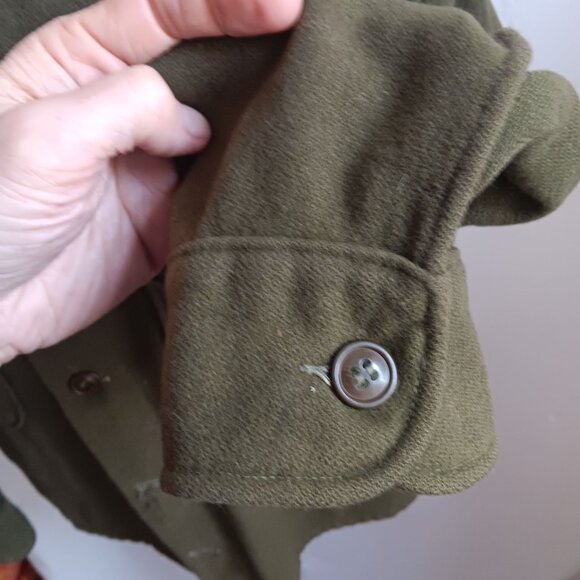 Men's Medium Vintage Shirt Army OG 108 Vietnam Military Distress 1960s 70s - Picture 7 of 11